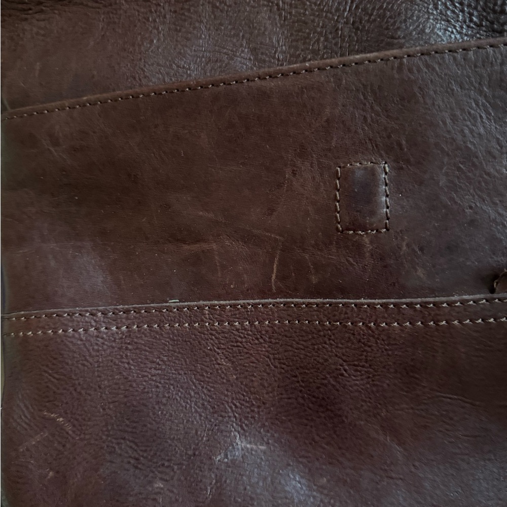 BUFFALO JACKSON MADISON LEATHER CROSSBODY FOLDOVER CLUTCH BAG - Picture 3 of 10